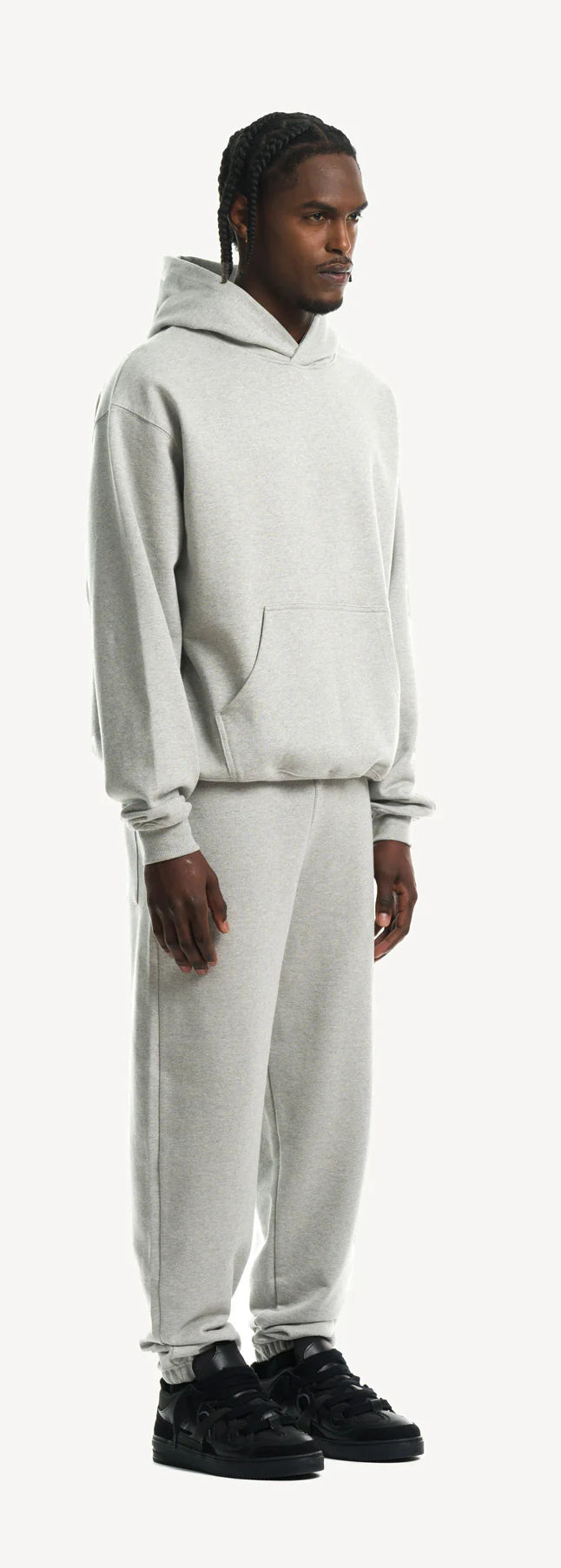 Light Grey Marl Oversized Hoodie
