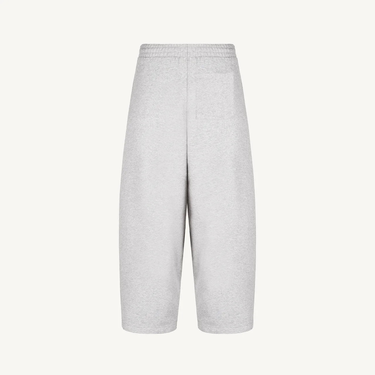 LIGHT GRAY MARL STRAIGHT LEG BAGGY SWEATPANTS