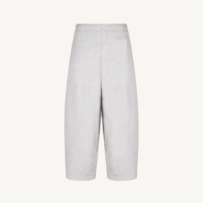 LIGHT GRAY MARL STRAIGHT LEG BAGGY SWEATPANTS