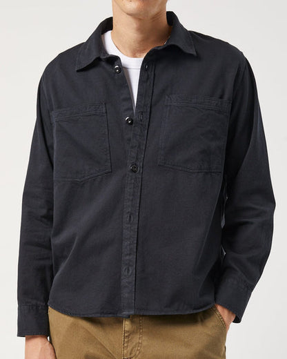 GARMENT DYED TWILL LS