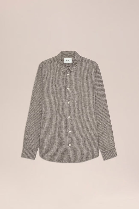 Enzo Shirt- Clay Stripe