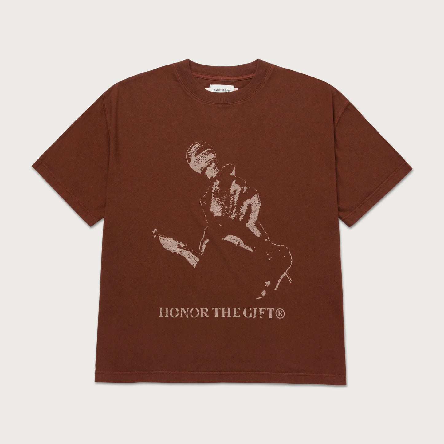 Live and Direct Tee- BROWN