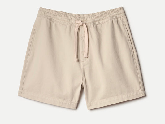 5" Lightweight Cotton Twill Shorts- chalk