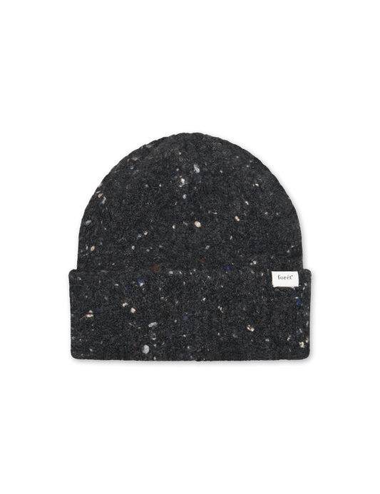 MOSS MERINO BEANIE - DARK GREY MÉLANGE