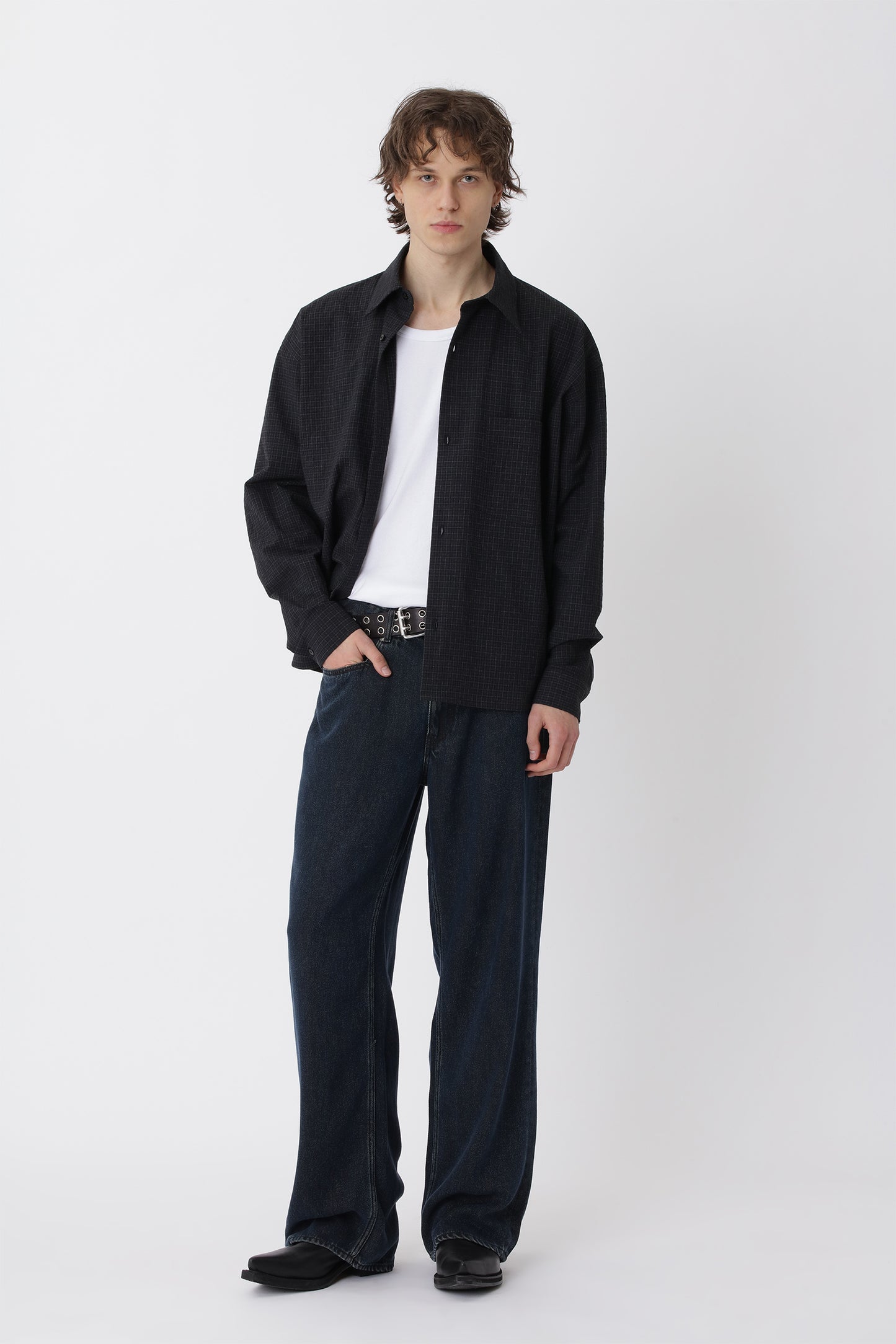 MAZA SHIRT- BLACK COMB