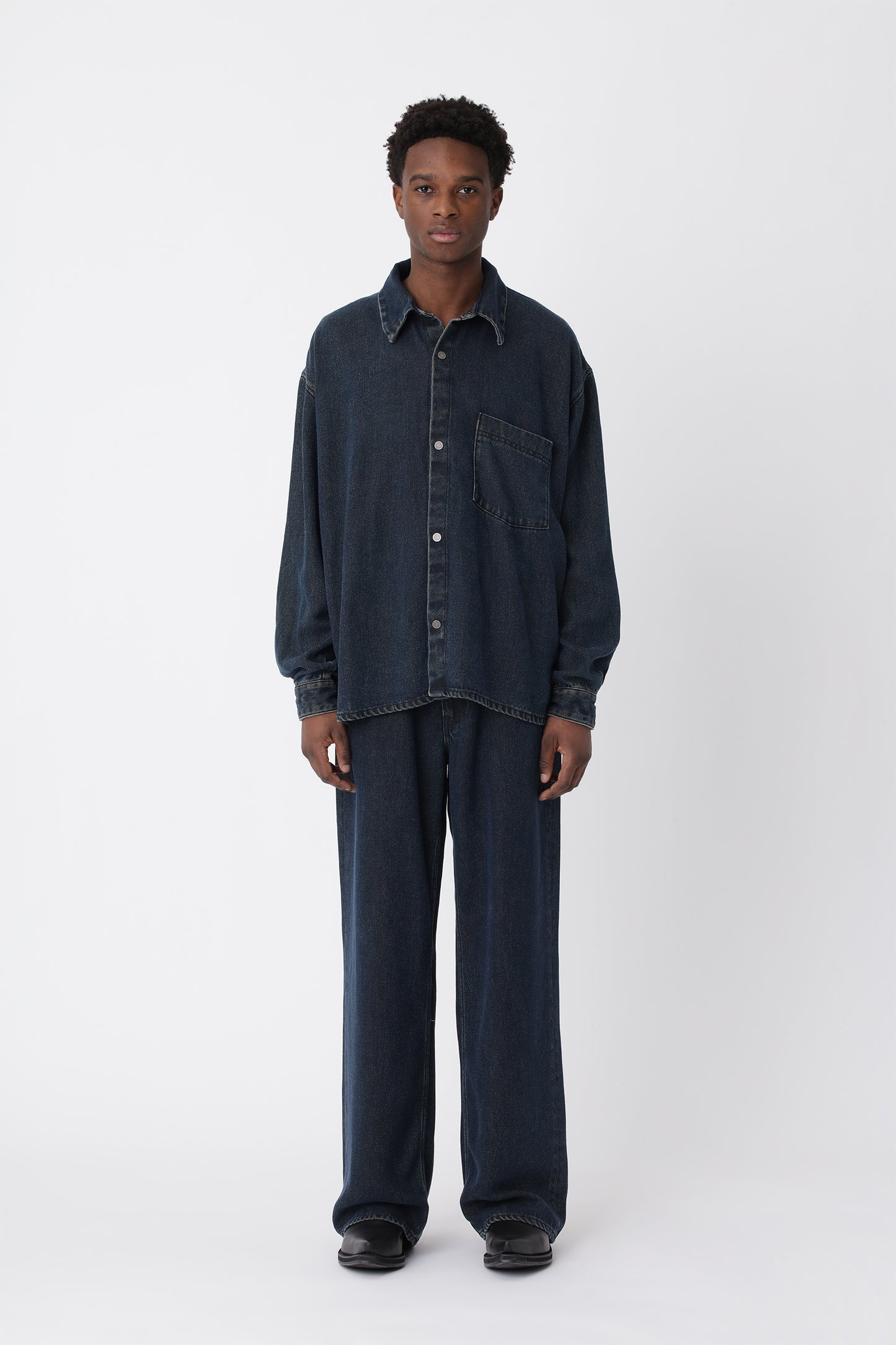 MAZA SHIRT- WASHED BLACK