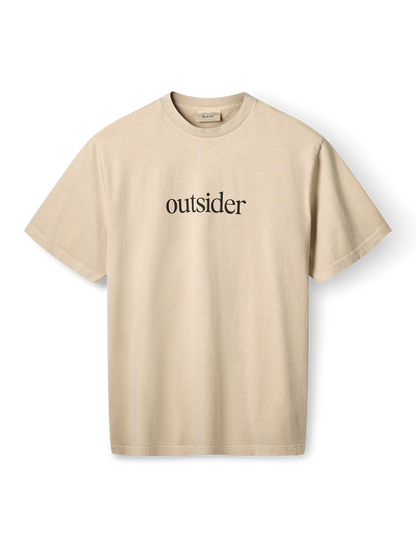 Foret Outsider Pigment Dye T-shirt Oat