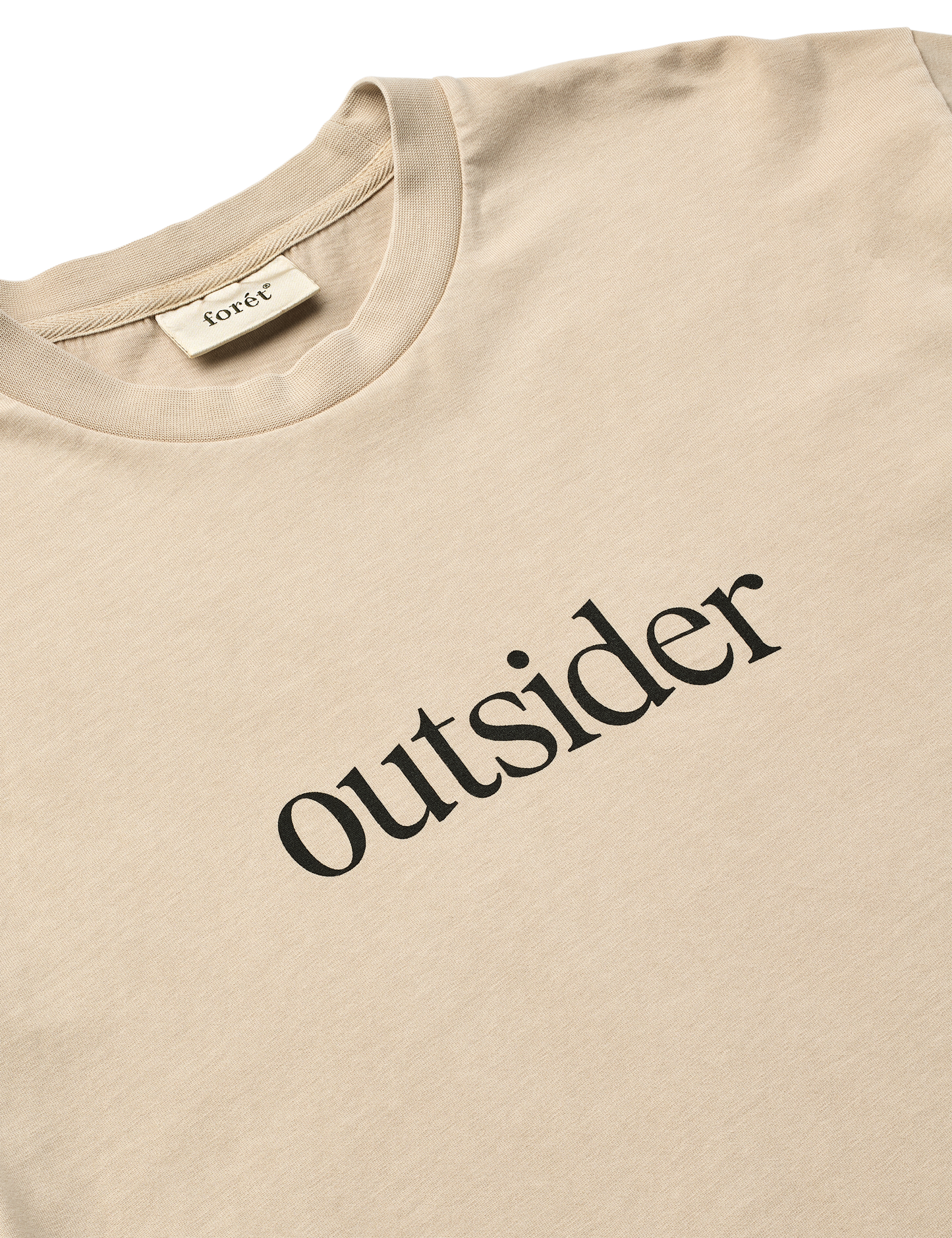 Foret Outsider Pigment Dye T-shirt Oat