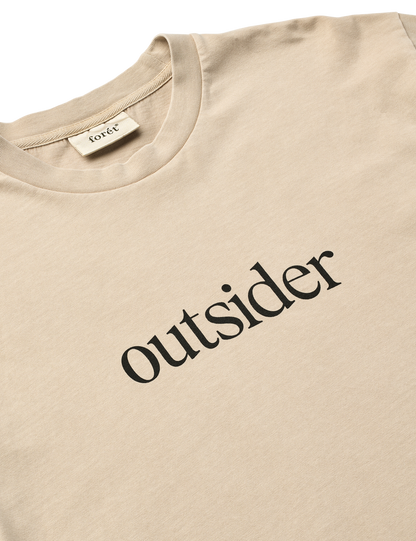 Foret Outsider Pigment Dye T-shirt Oat