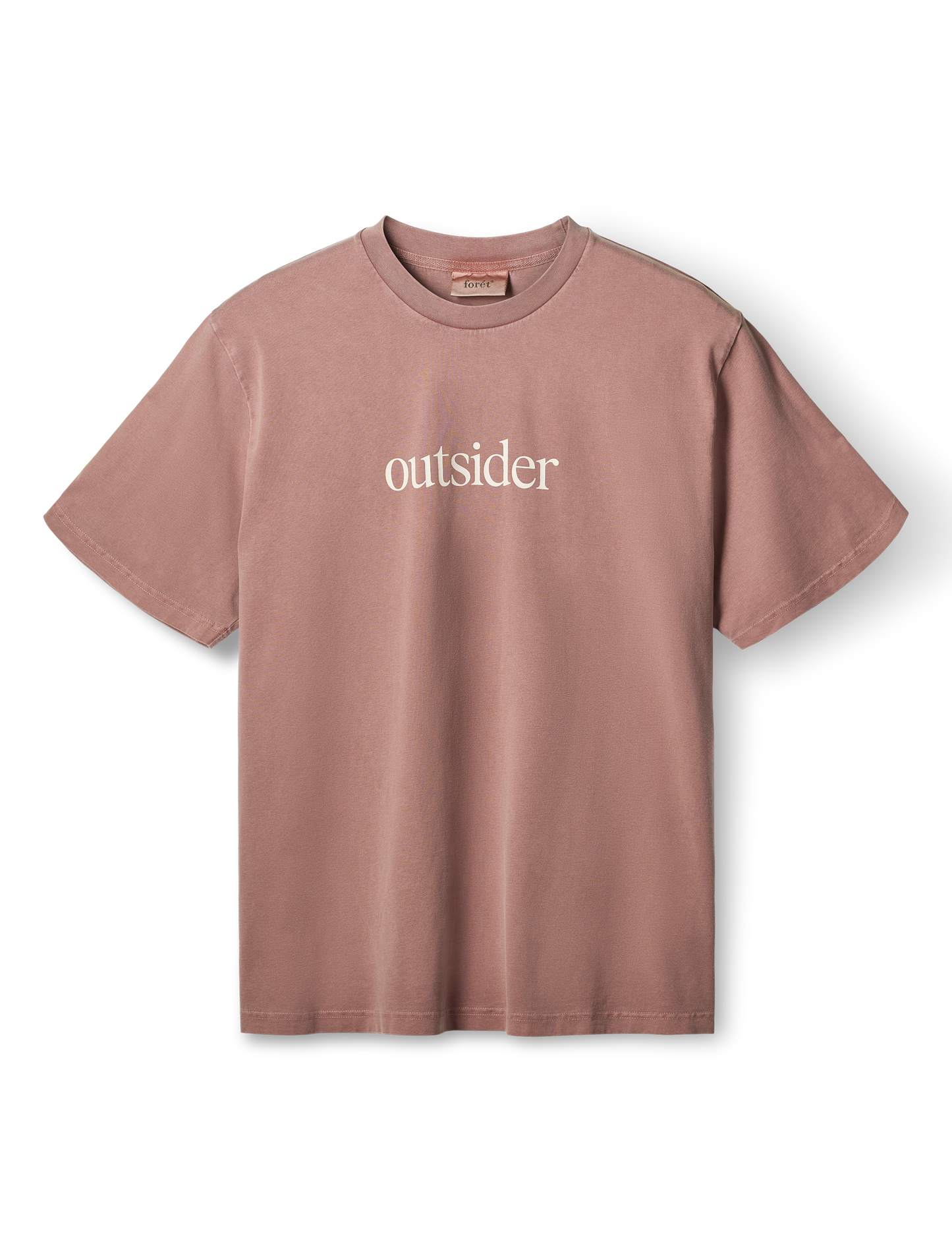 Foret Outsider Pigment Dye T-shirt Rose Clay
