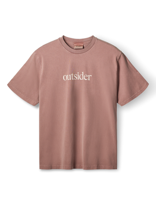 Foret Outsider Pigment Dye T-shirt Rose Clay