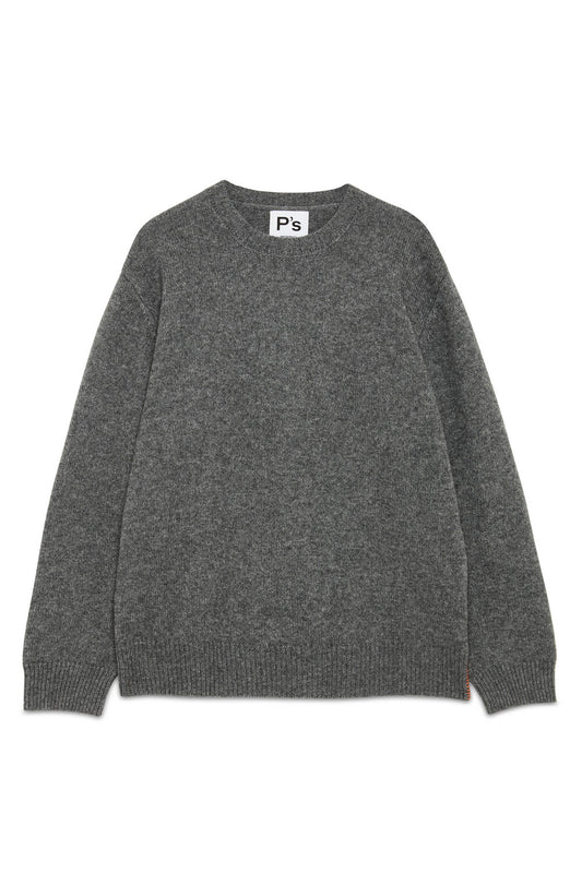 Crew Neck P's Brushed Yak Blend