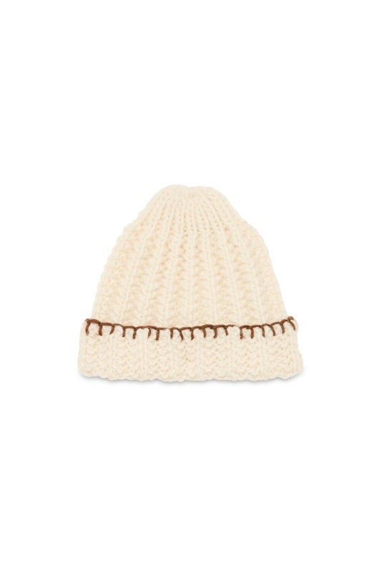 Beanie Hand knitted P'S Heavy wool