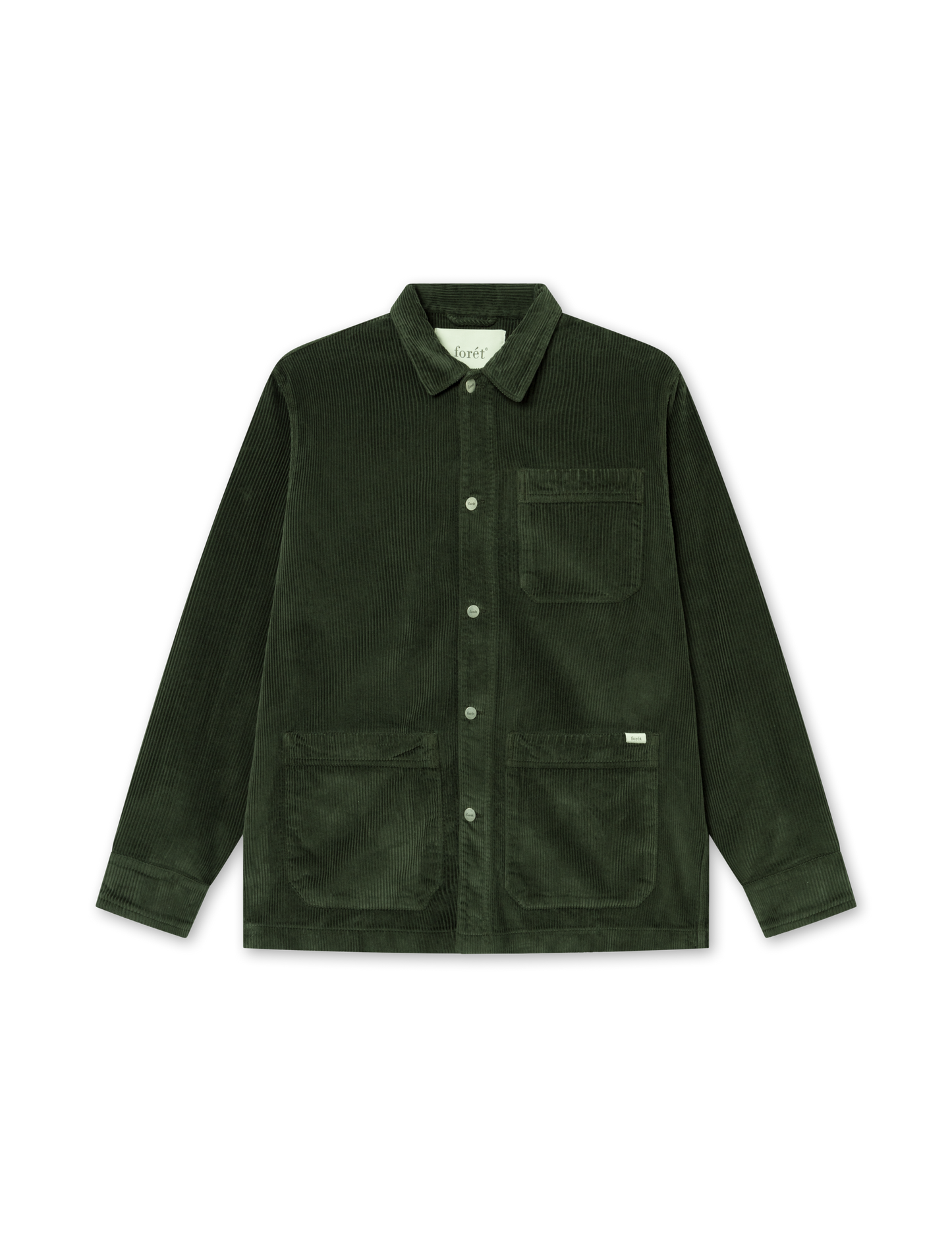 ROWAN OVERSHIRT - DARK MOSS CORDUROY