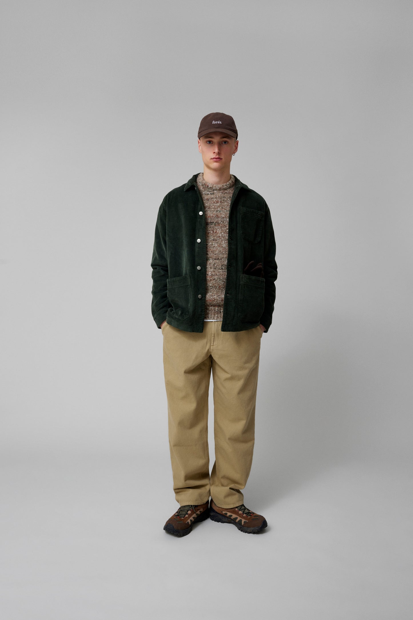 ROWAN OVERSHIRT - DARK MOSS CORDUROY