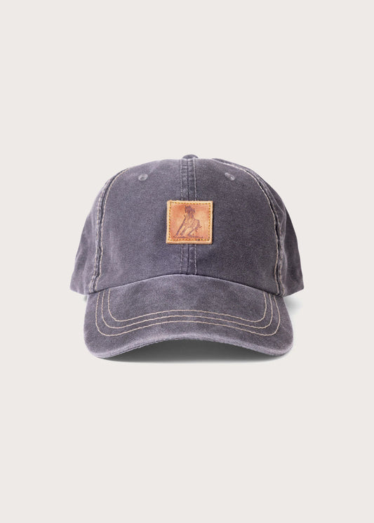 Running Horse Leather Patch Hat