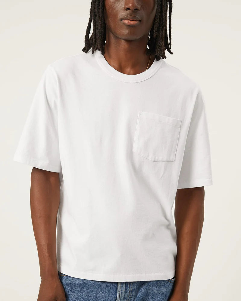 Organic Garment Dye Tee- WHITE