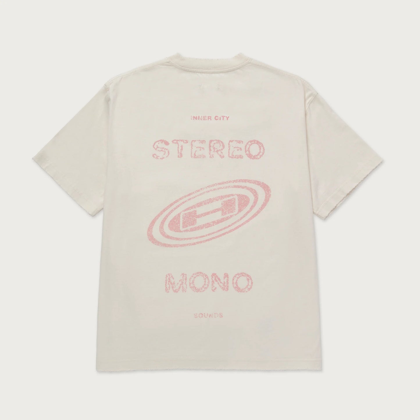 Stereo Mono Tee- CREAM