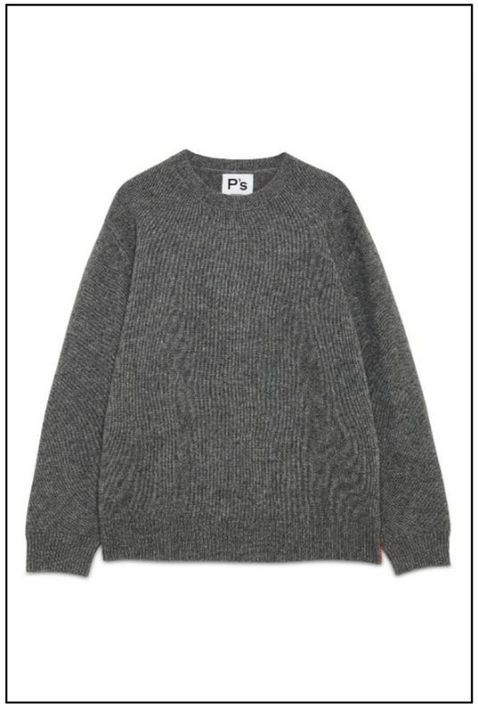 Crew Neck P's Brushed Yak Blend