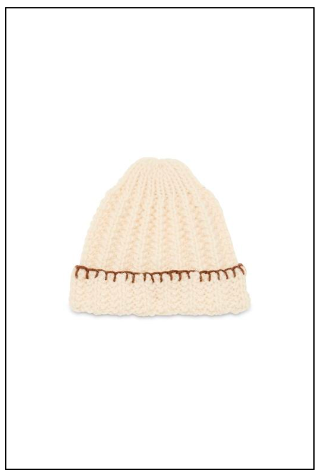 Beanie Hand knitted P'S Heavy wool