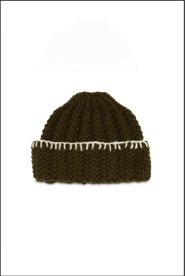 Beanie Hand knitted P'S Heavy wool