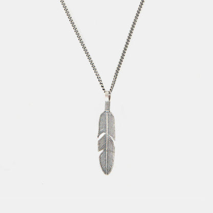 Silver Ethereal Feather Necklace
