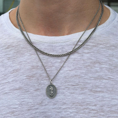 Silver 2.6mm Square Spiga Chain- Silver
