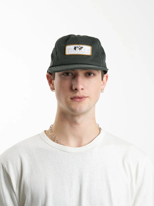 Secret Garden 5 Panel Cap - Oil Green