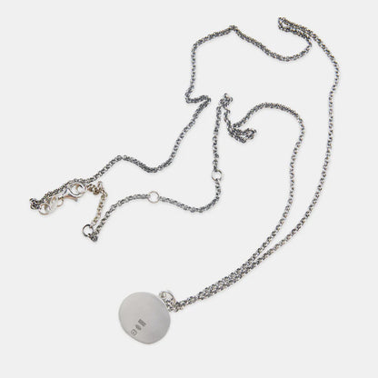Silver Minimal Hallmark Necklace- O/S
