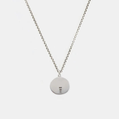 Silver Minimal Hallmark Necklace- O/S