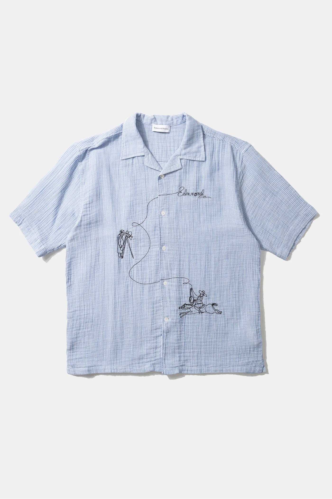 Western Shirt- dk blue