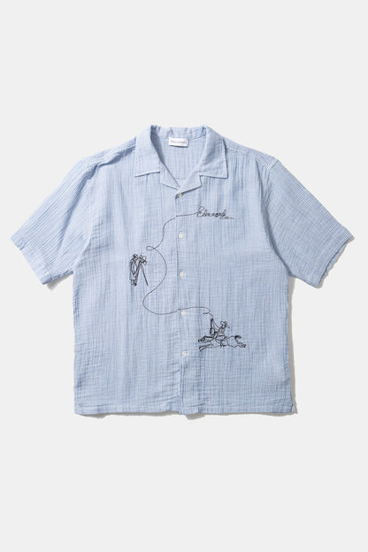 Western Shirt- dk blue