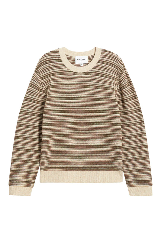 MINI STRIPE CREWNECK -MULTI