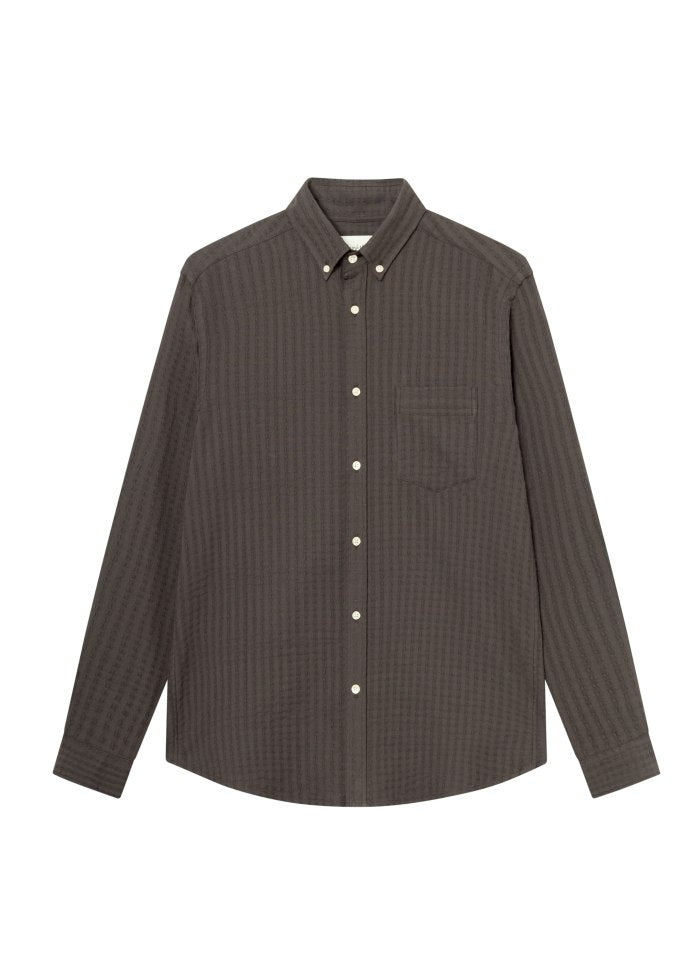 DAWN JACQUARD SHIRT-COLD BROWN