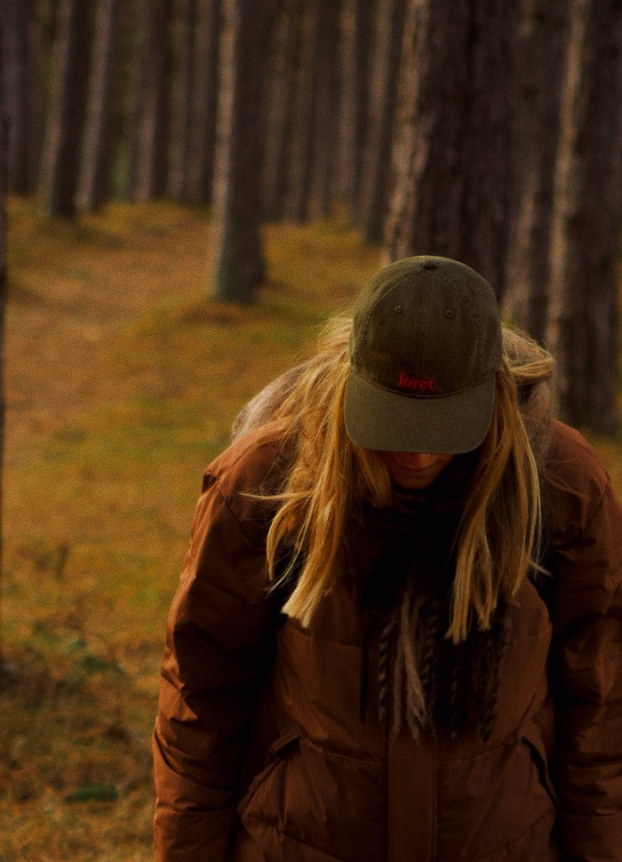 HAWK Washed Cap- ARMY/RED