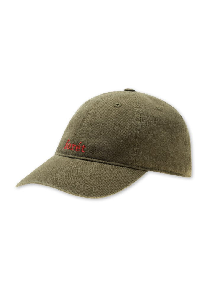 HAWK Washed Cap- ARMY/RED