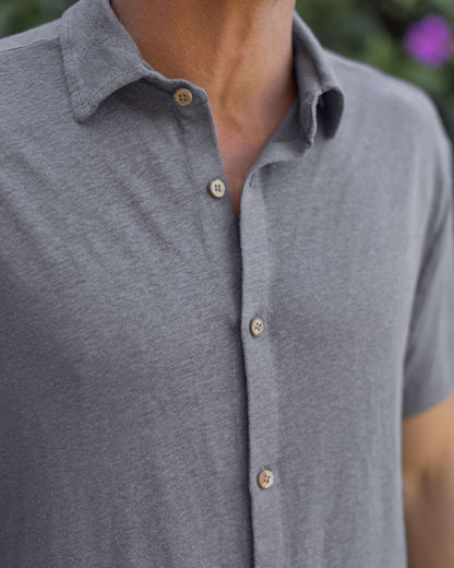 Knit Ola Shirt- SLATE